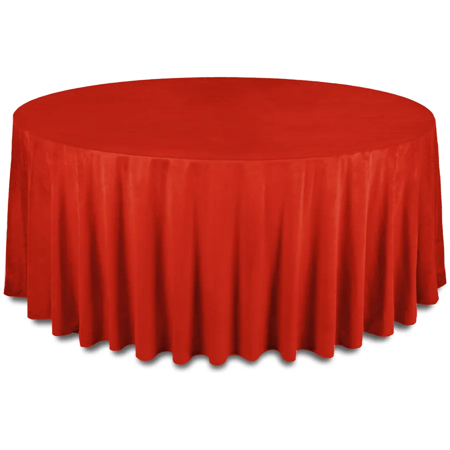 Скатерть бархатная "Бета" красный дракон круглая - Фото миниатюра 1