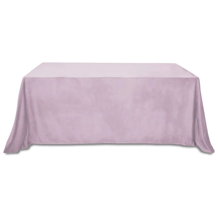 Скатерть бархатная "Бета+" | сиреневая дымка прямоугольная - Фото миниатюра 1