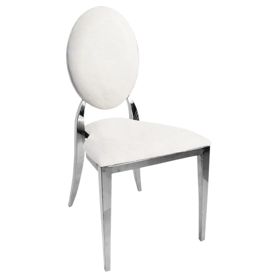 Стул "Вашингтон" серебряный, жемчужный бархат - Фото основное 1