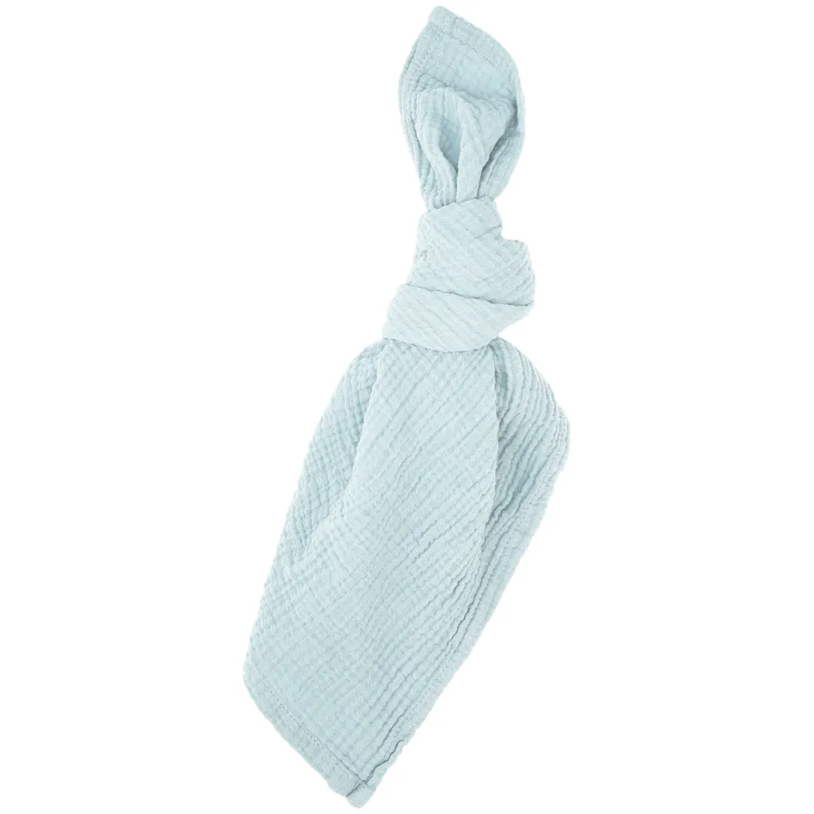 Салфетка хлопковая "Омега" серо-голубая - Фото миниатюра 2