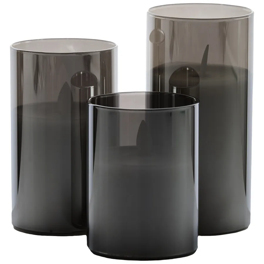 Набор свечей с пультом "Эрукто" дымчатый - Фото миниатюра 1