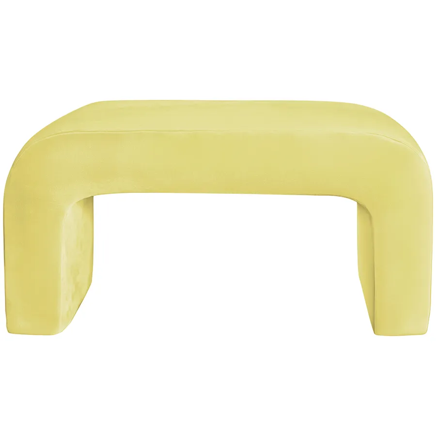 Пуфик "Боу" макс | спелая дыня бархат - Фото миниатюра 1