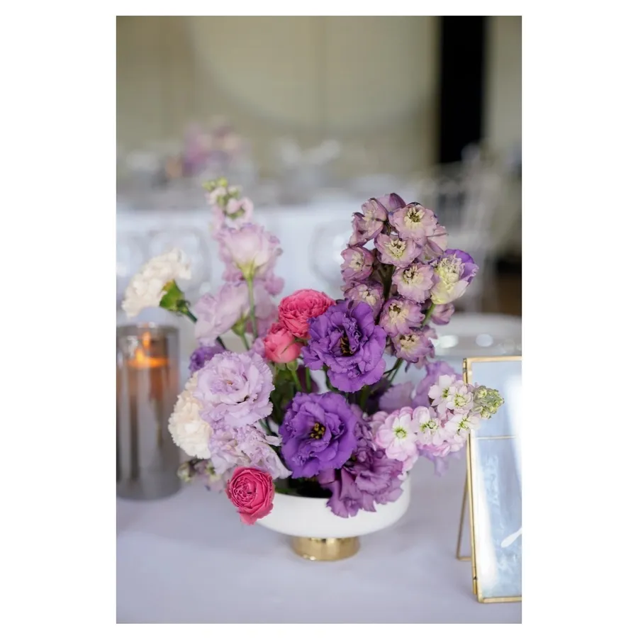 Ваза "Крюссоль" с золотой ножкой под кензан - Фото миниатюра 2