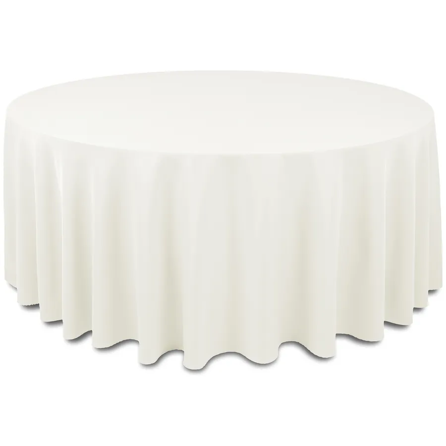 Скатерть "Альфа" пломбир круглая - Фото миниатюра 1