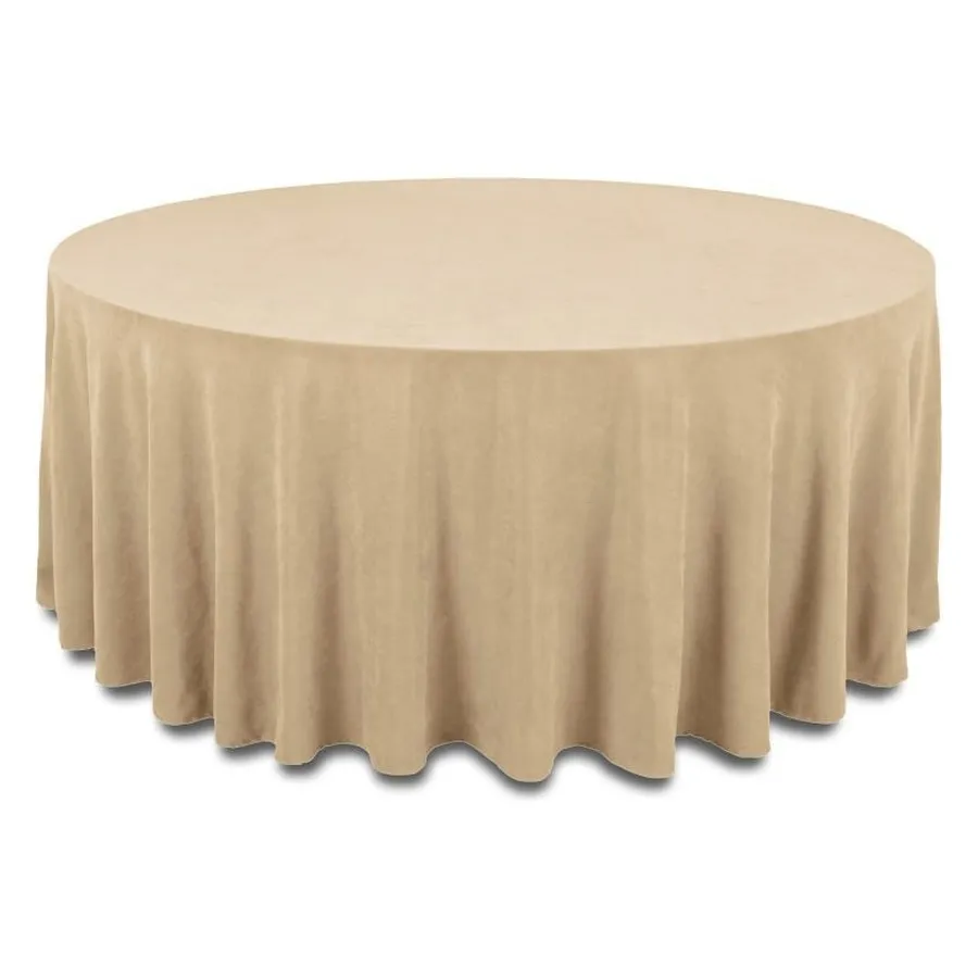 Скатерть канвас "Гамма" пшеничная круглая - Фото миниатюра 1