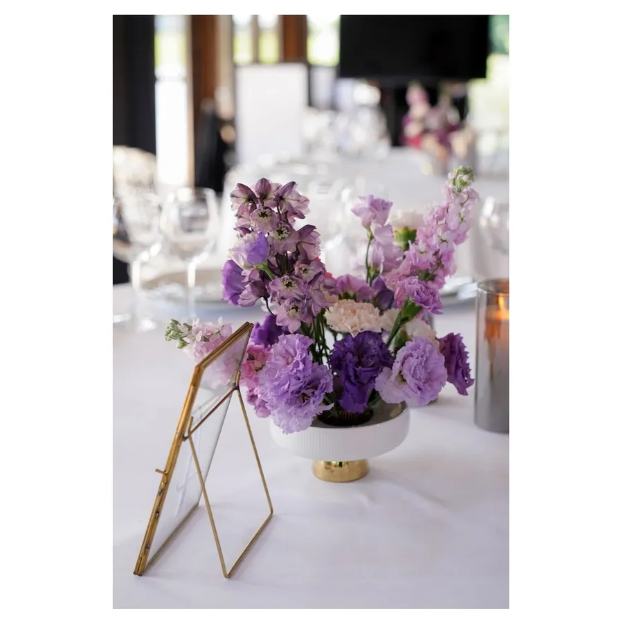 Ваза "Крюссоль" с золотой ножкой под кензан - Фото миниатюра 3