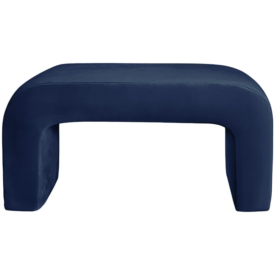 Пуфик "Боу" макс | темная ночь бархат - Фото миниатюра 1