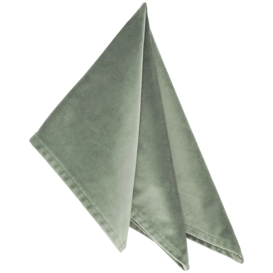 Салфетка бархатная "Бета" шалфей серебристый - Фото основное 1