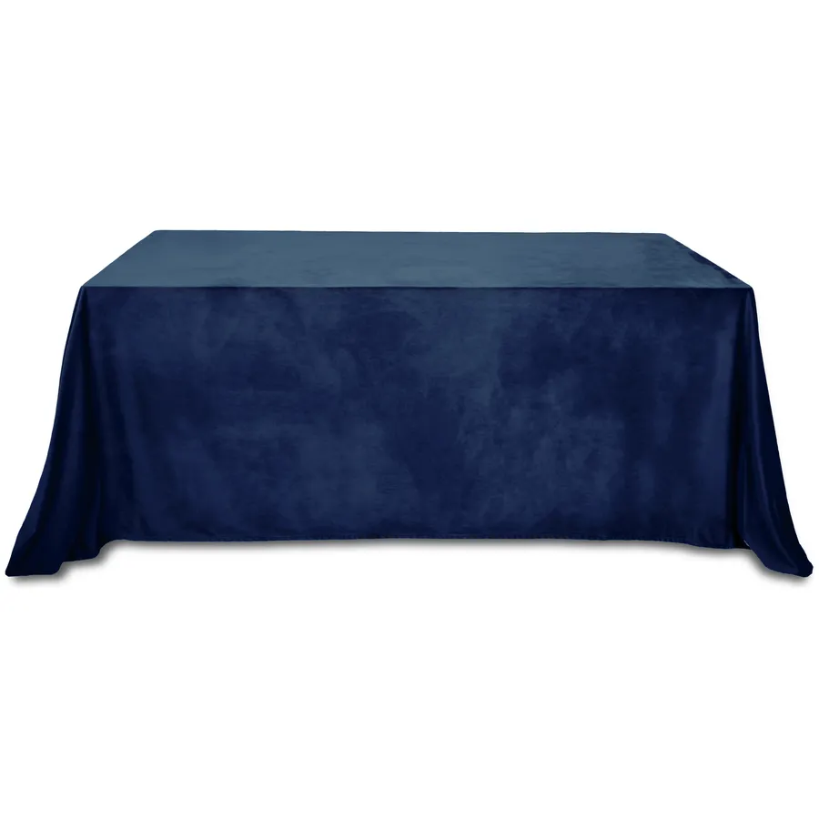 Скатерть бархатная "Бета+" | темная ночь прямоугольная - Фото миниатюра 1
