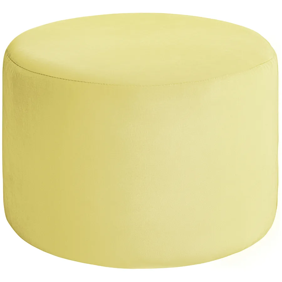 Пуфик "Фуфик" миди спелая дыня бархат - Фото миниатюра 1