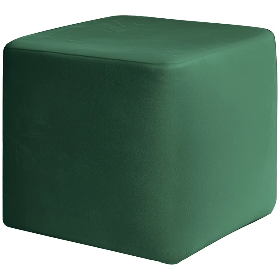 Пуфик "Квадро" | зеленый малахит бархат - Фото миниатюра 2