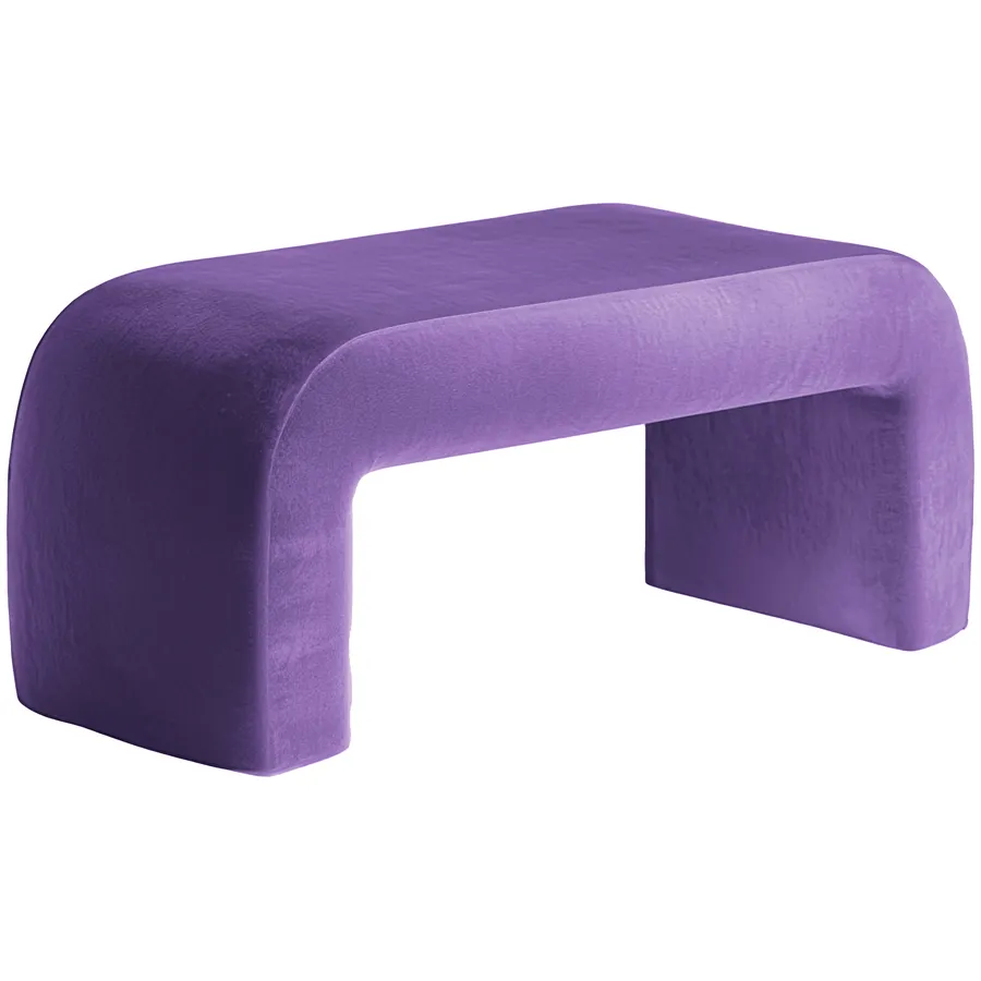 Пуфик "Боу" макс | фиолетовый люпин бархат - Фото миниатюра 2