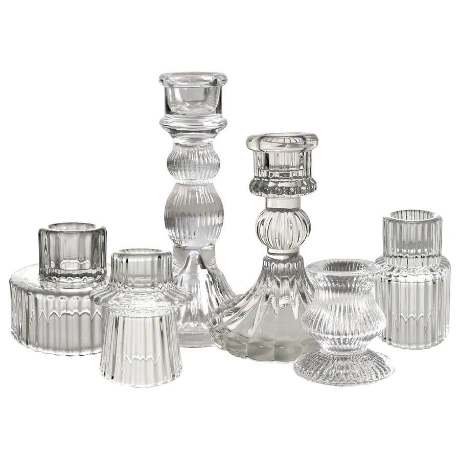 Набор подсвечников "Равенкло" прозрачные - Фото миниатюра 1