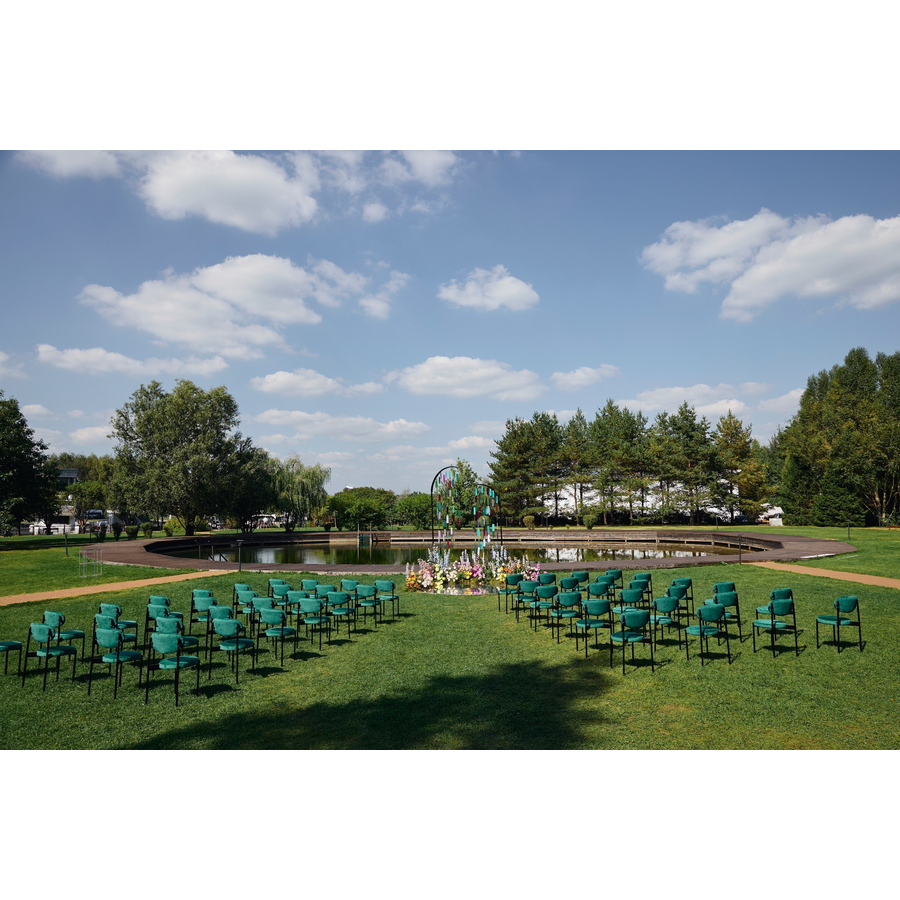 Стул Monaco черный изумрудный - Фото миниатюра 4