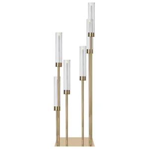 Канделябр «Тот» на 6 свечей золотой металлический