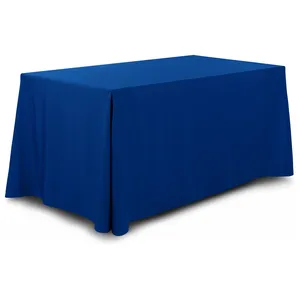 Скатерть прямоугольная габардин синяя - Фото 1