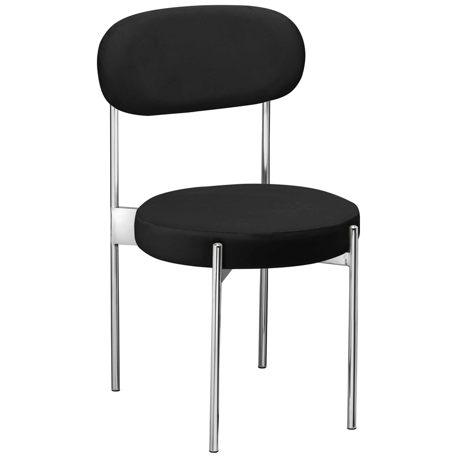 Стул «Тотем» серебряный, черный бархат - Фото основное 1