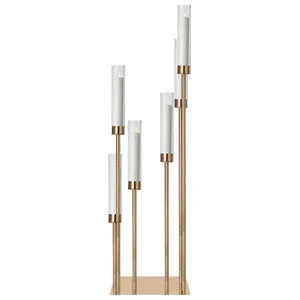 Канделябр «Тот» на 6 свечей золотой металлический