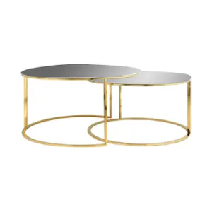 Набор журнальных столиков с зеркальными столешницами