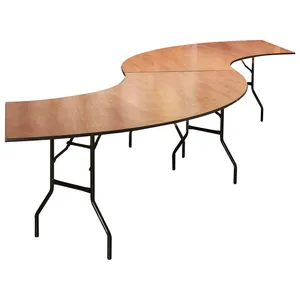 Стол “Змейка» 2 части коричневый