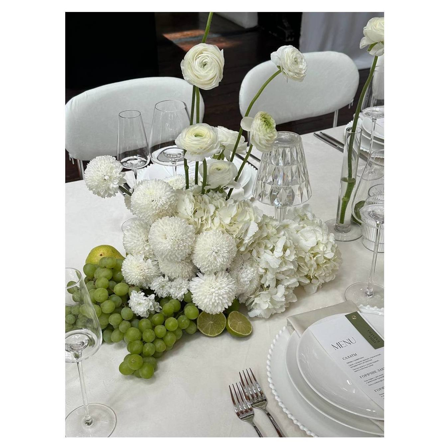 Стул «Тотем» серебряный, белый теплый бархат - Фото миниатюра 3