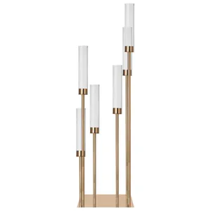 Канделябр «Тот» на 6 свечей золотой металлический