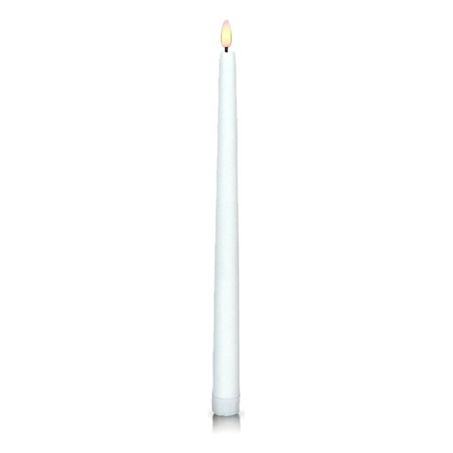 Led свеча 2х28см белого цвета