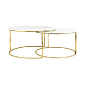 Набор журнальных столиков с белыми столешницами