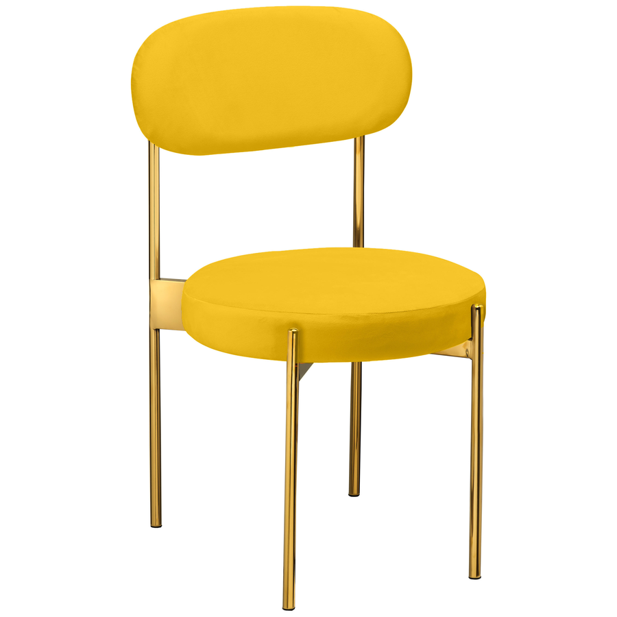 Стул «Тотем» золотой, желтый бархат - Фото основное 1
