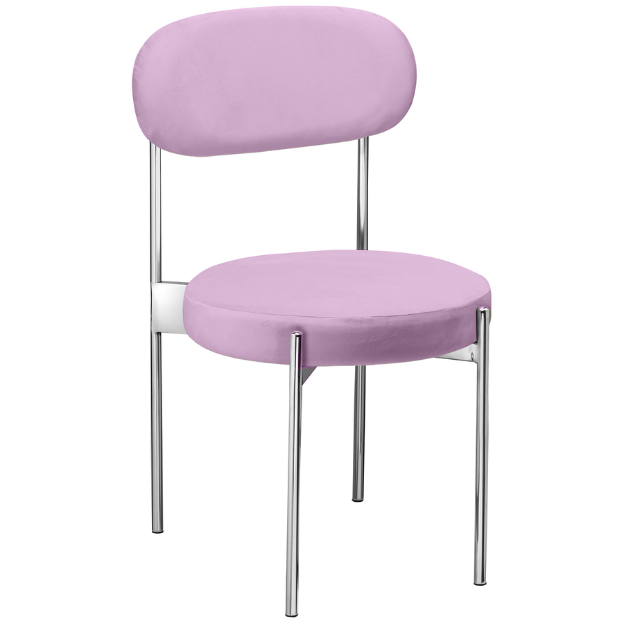 Стул «Тотем» серебряный, пыльно-лавандовый бархат - Фото основное 1