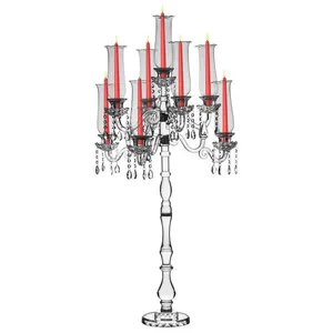 Канделябр «Алис» на 9 свечей хрустальный