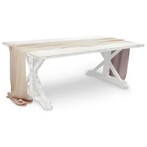 Раннер из муслина бежевый - Фото 1