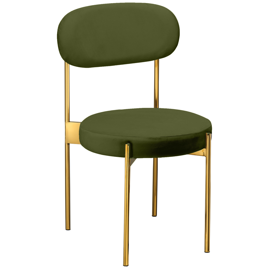 Стул «Тотем» золотой, мшистый бархат - Фото основное 1