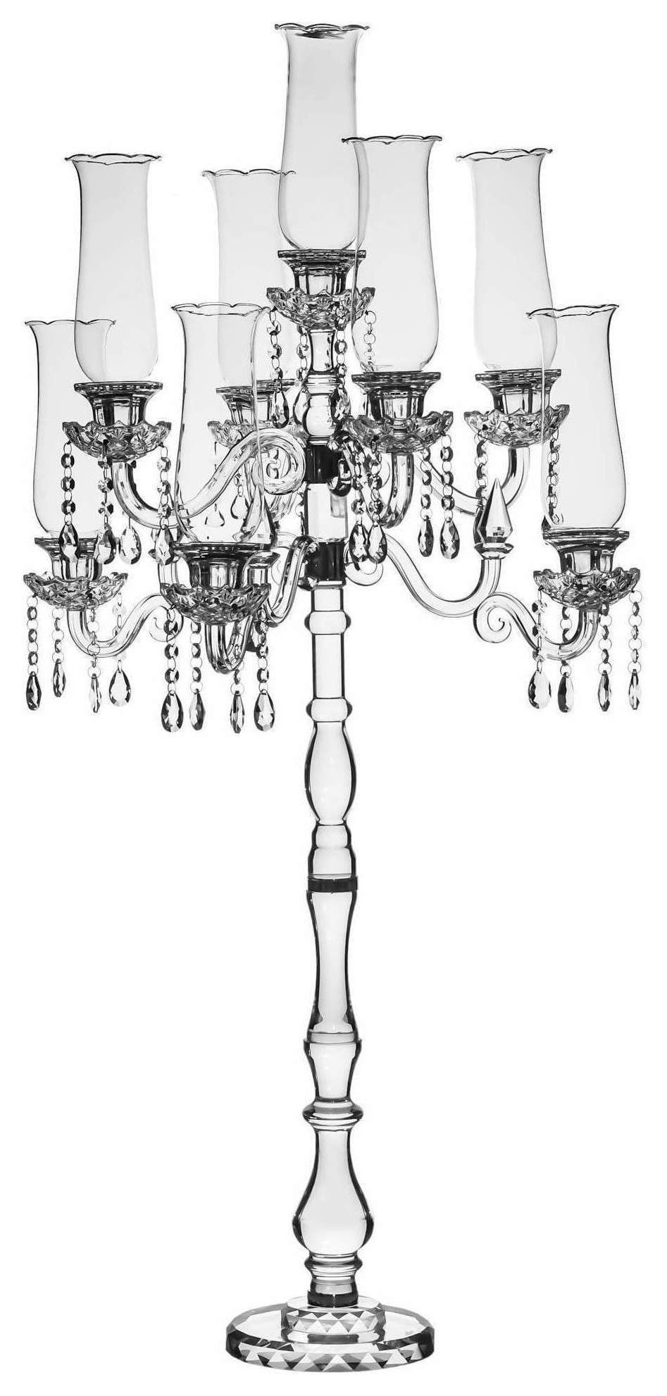 Канделябр «Алис» на 9 свечей хрустальный