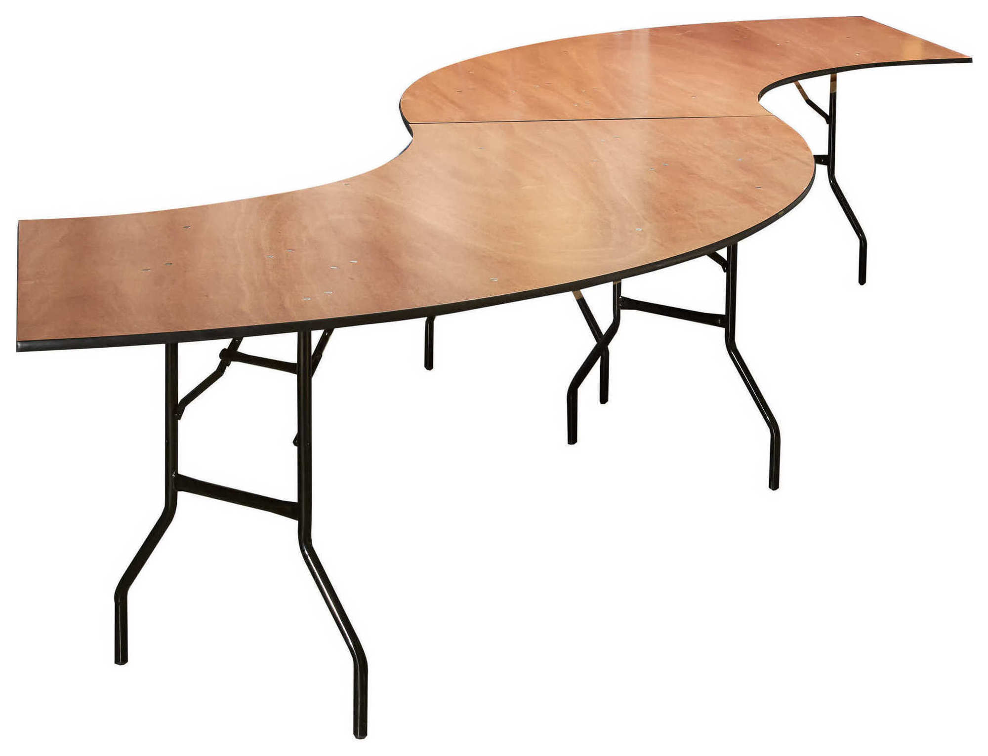 Стол “Змейка» 2 части коричневый