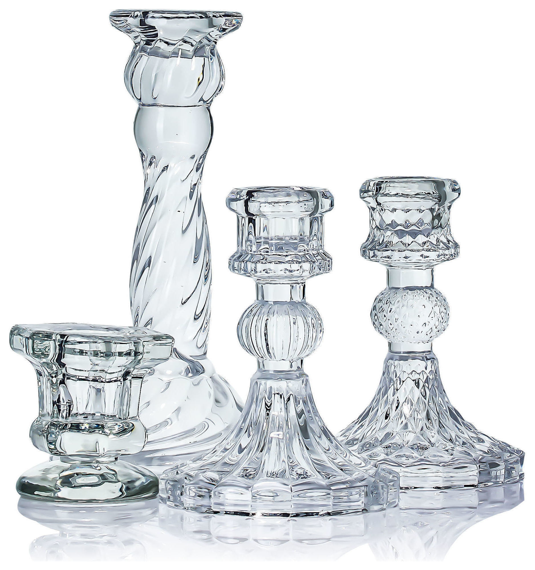 Набор подсвечников «Фортуна» прозрачные