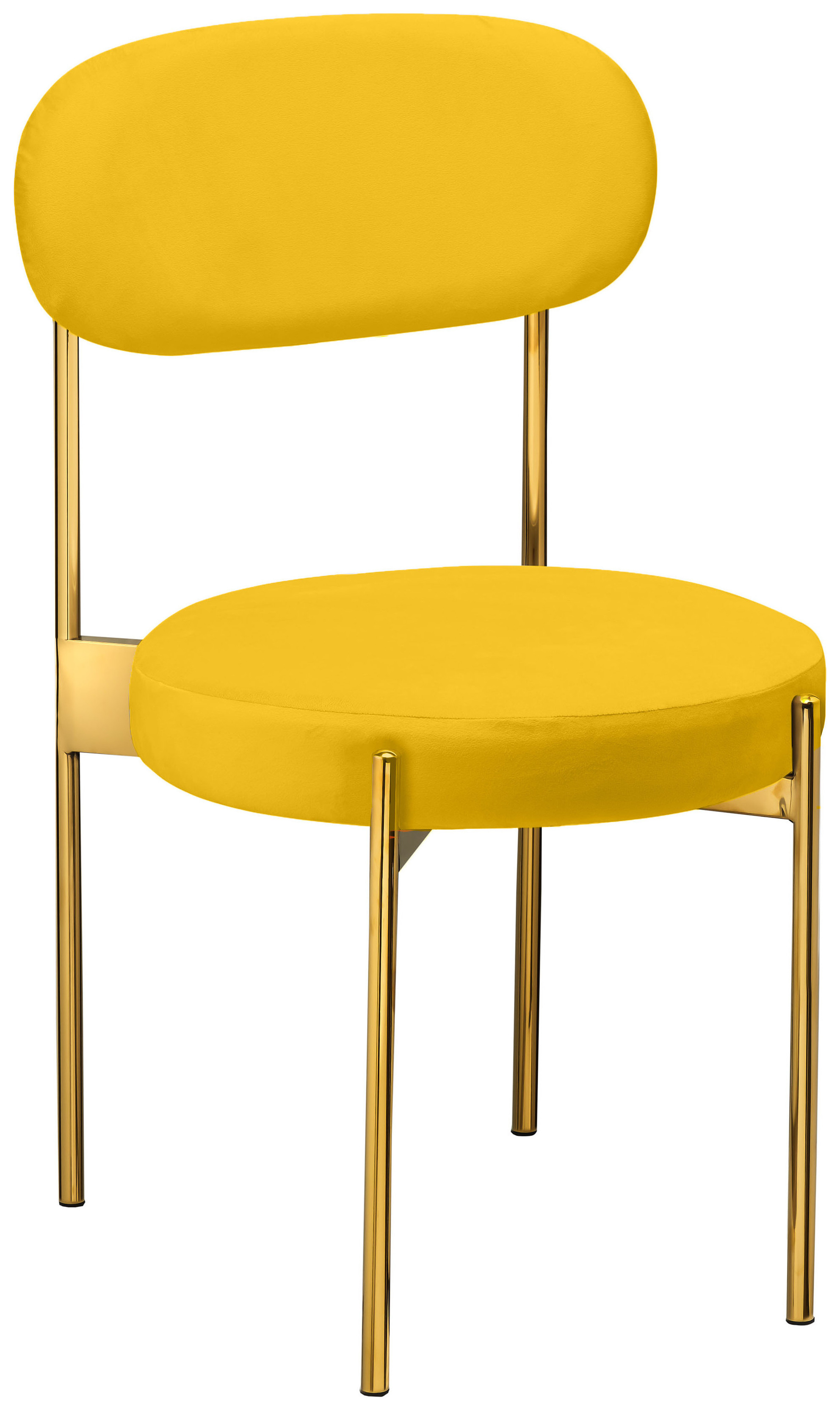 Стул «Тотем» золотой, желтый бархат