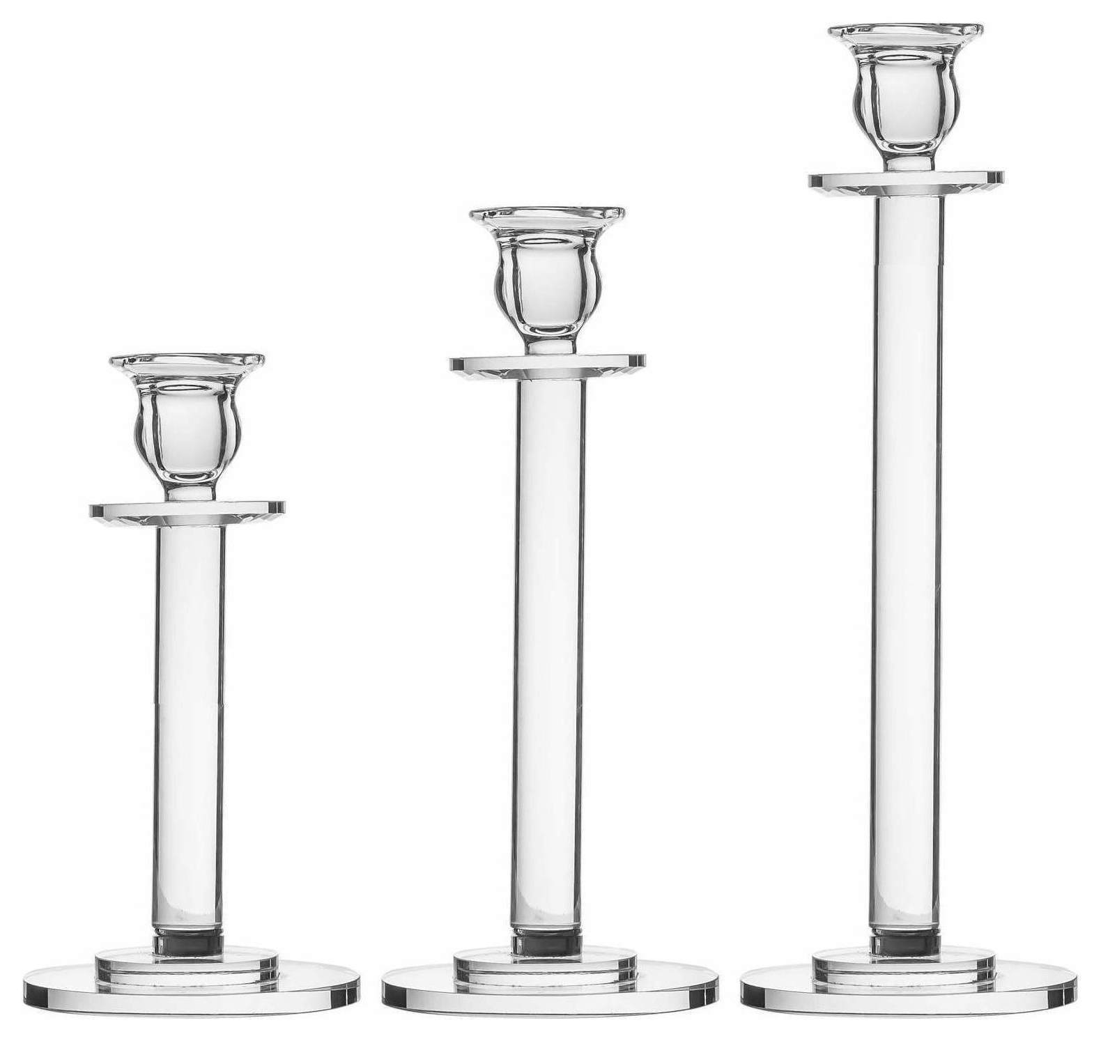 Набор подсвечников «Берк» хрустальные