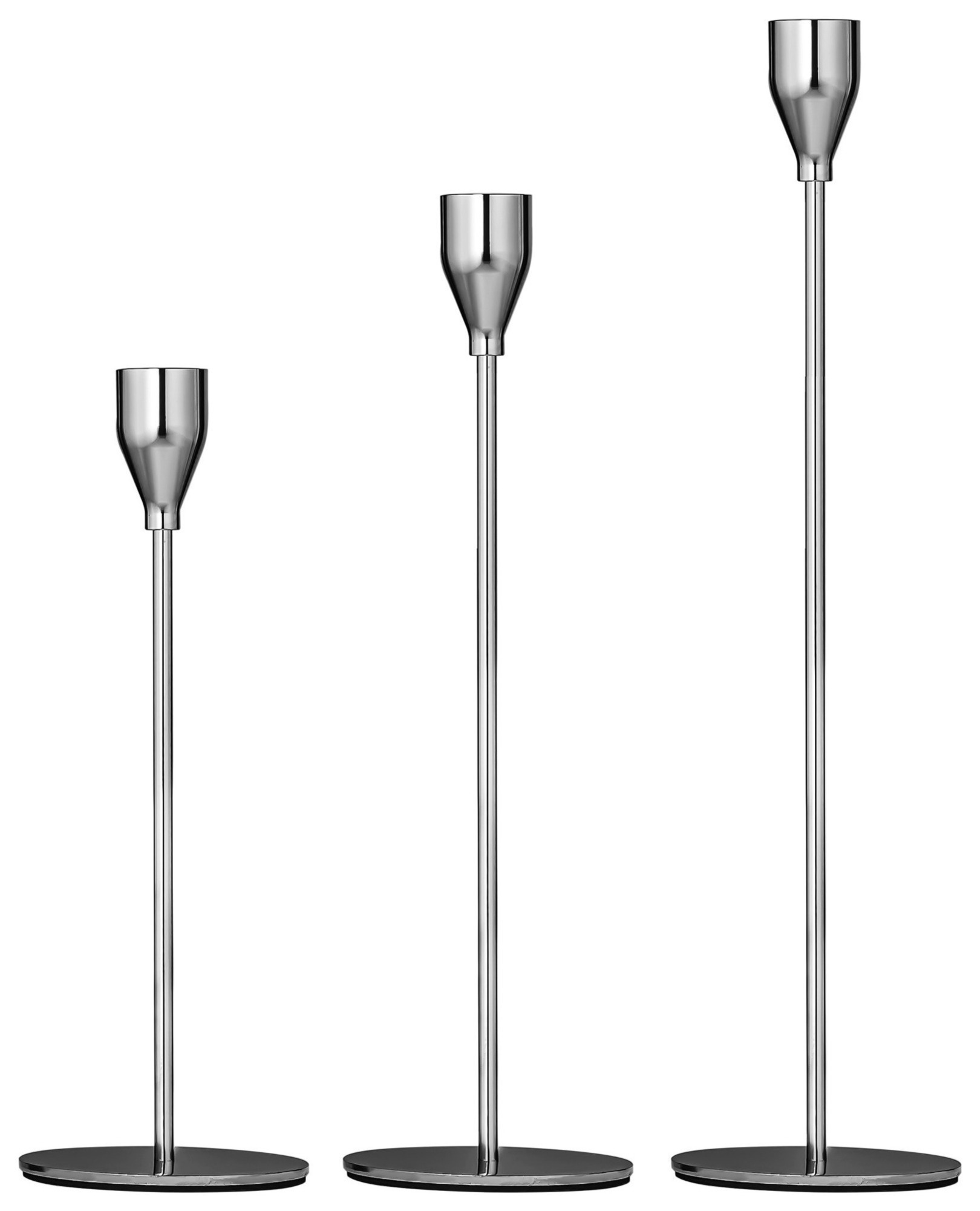 Набор подсвечников «Имс» серебряного цвета