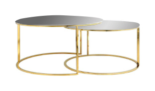 Набор журнальных столиков с зеркальными столешницами