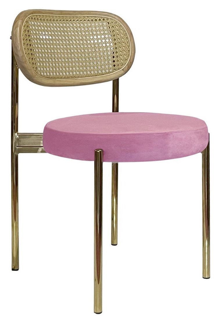 Стул Modern Gold, Natural Rotango + Baby doll