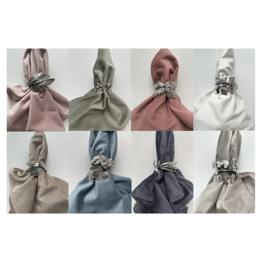 Кольцо для салфеток Flora Silver - Фото миниатюра 2