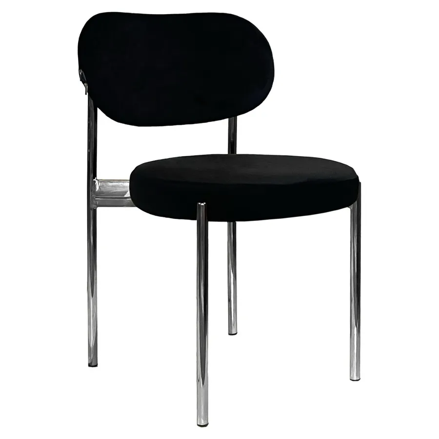 Стул Modern Silver, Total Black - Фото миниатюра 1