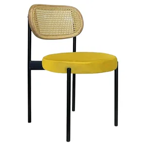 Стул Modern Black, Natural Rotango + Yellow Submarine