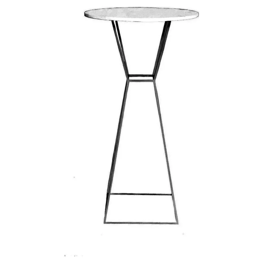 Коктейльный столик Hourglass Black Circle - Фото миниатюра 1
