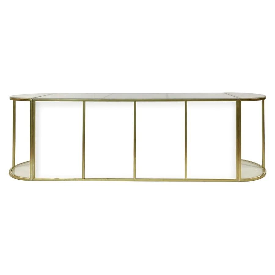 Стол-президиум Nautilus Rectangle Halfmoon с матовым стеклом - Фото основное 1