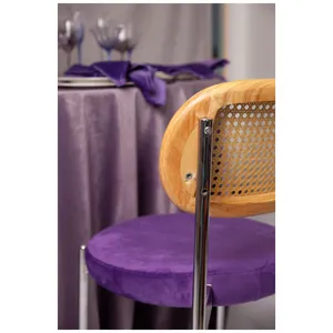 Стул Modern Silver Natural Rotango, Mysterious purple - Фото 2