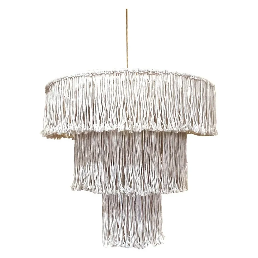 Люстра декоративная макраме, без освещения, Noodles L - Фото миниатюра 1