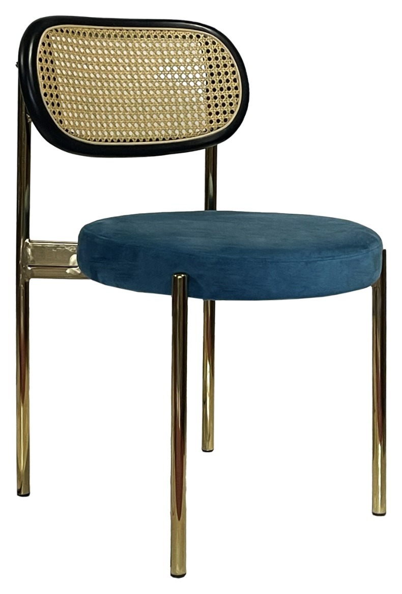 Стул Modern Gold, Black Rotango + Teal