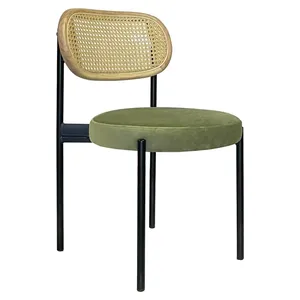 Стул Modern Black, Natural Rotango + Matcha
